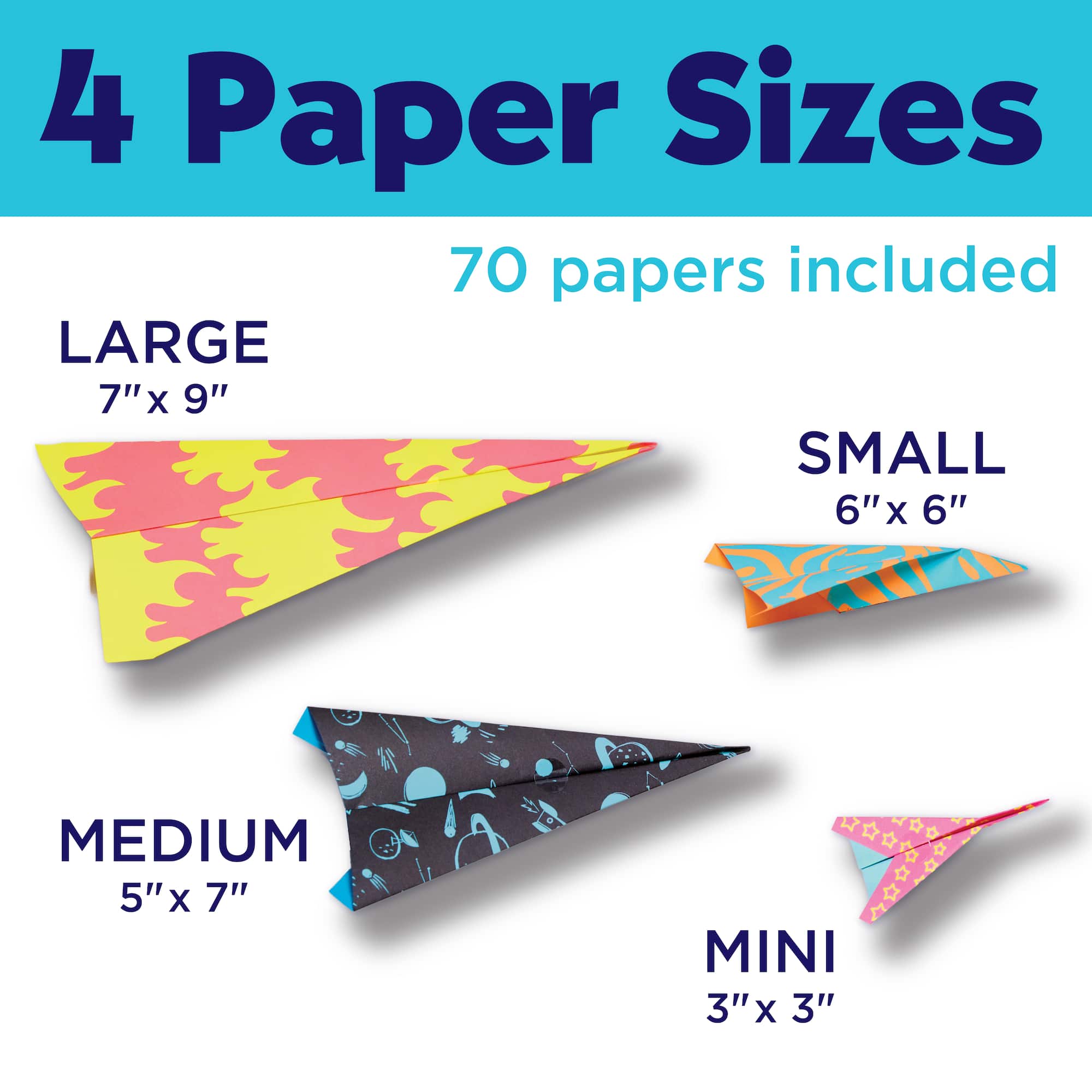 Creativity for Kids® Stunt Squadron™ Neon Glow Paper Airplane Kit